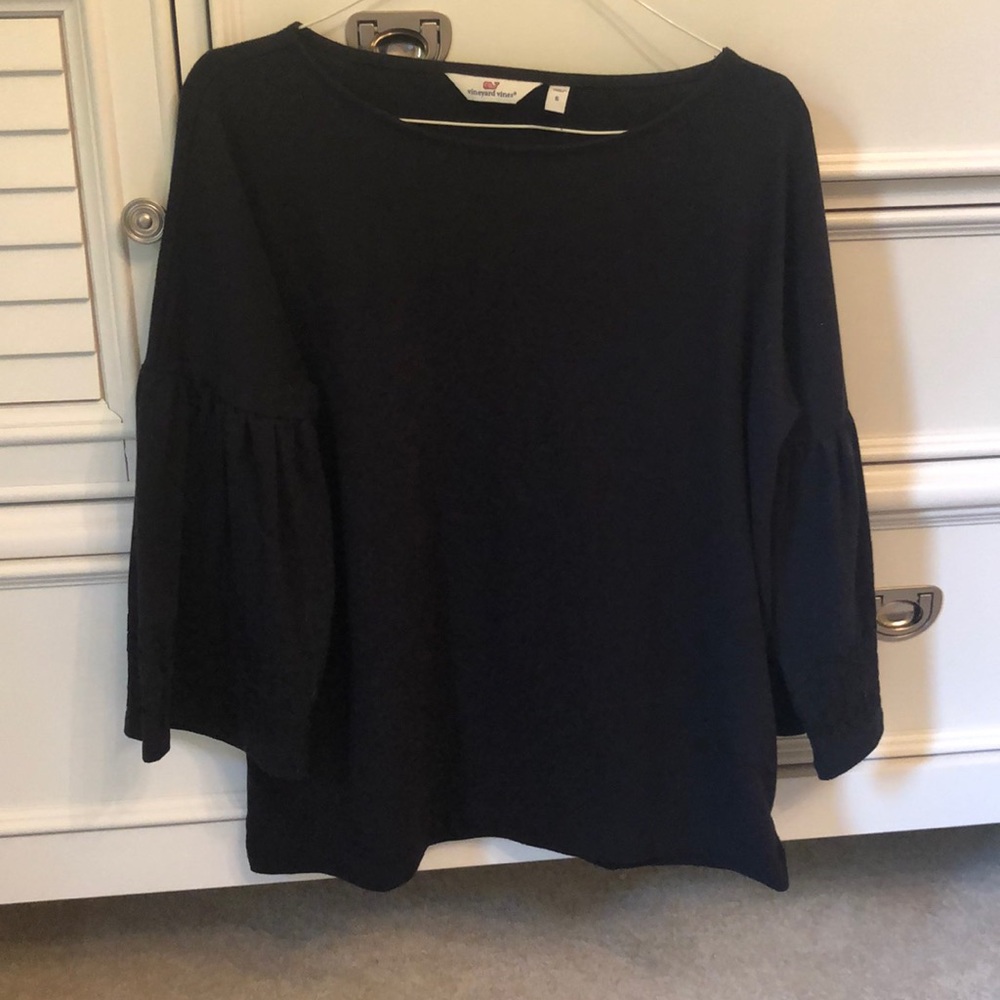 Vineyard Vines Peplum Sleeve Blouse